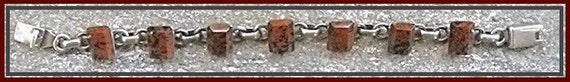 Vintage 950 Silver Bracelet Handcrafted Modernist… - image 3
