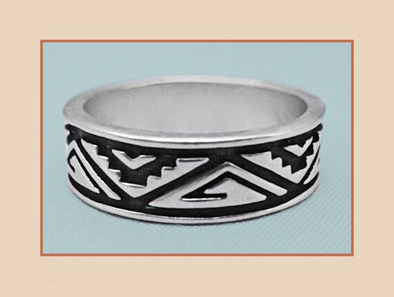 Vintage Pollack Relios Wide Stackable Sterling Si… - image 2