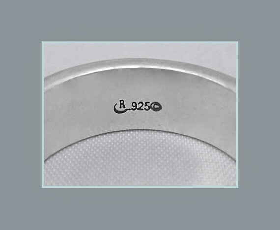 Vintage Pollack Relios Wide Stackable Sterling Si… - image 6