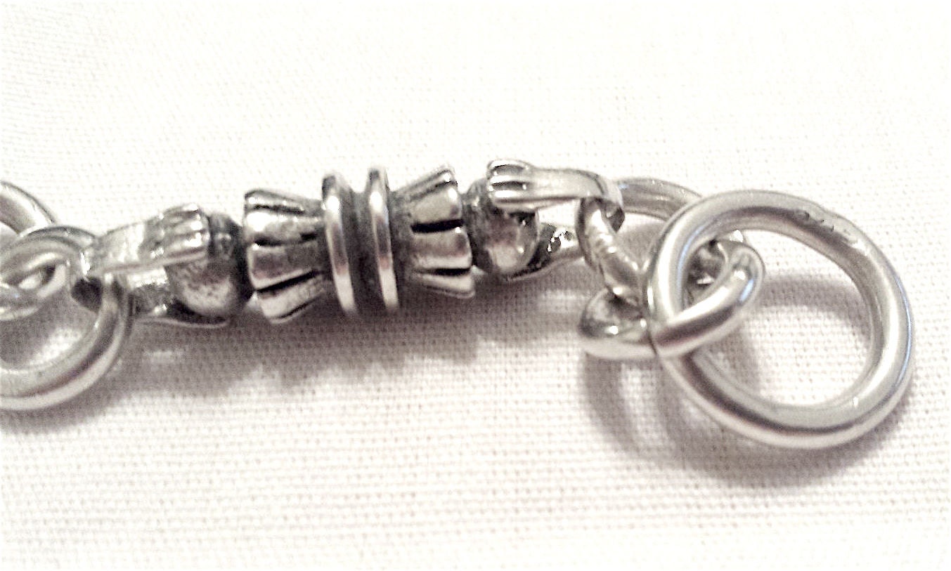 Sterling Silver Lovely Unusual Heavy Bracelet Links Modern - Etsy