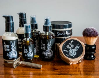Complete Shaving Kit - Shaving Oil, Shaving Soap and Aftershave Cream - Complete Sensory Experience - Great Men Gift idea - Father's Day