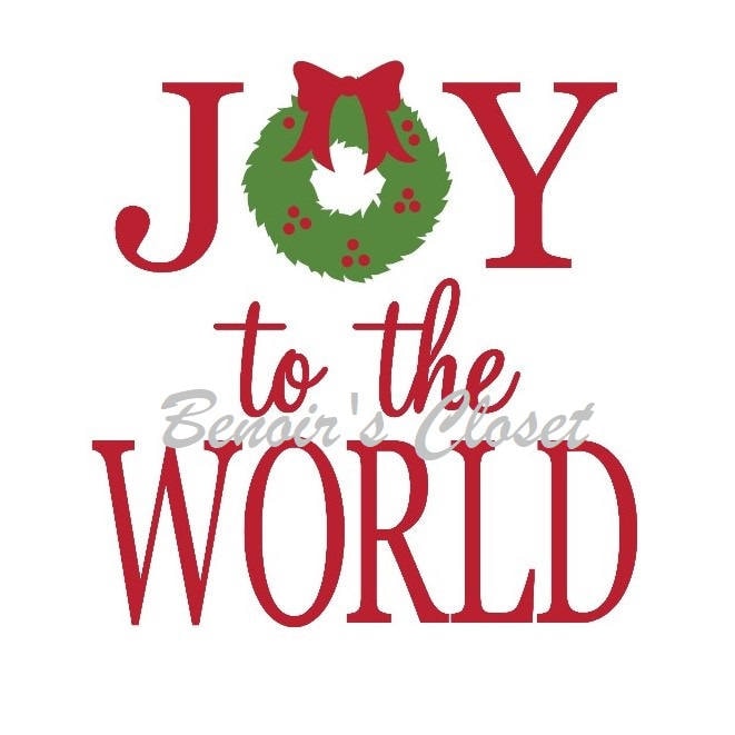Download Joy to the World SVG File Vector Cricut Silhouette | Etsy