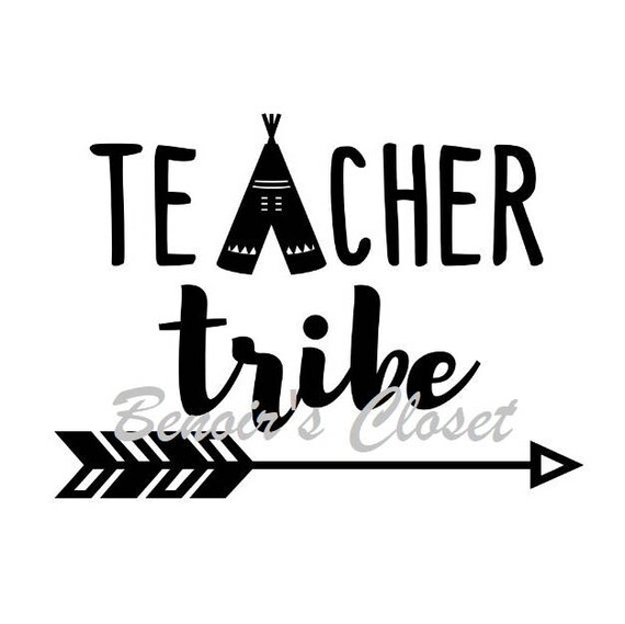 Teacher Tribe SVG File Vector Cricut Silhouette instant | Etsy