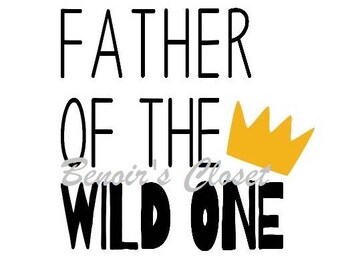 Download Wild One with crown SVG File Vector Cricut Silhouette