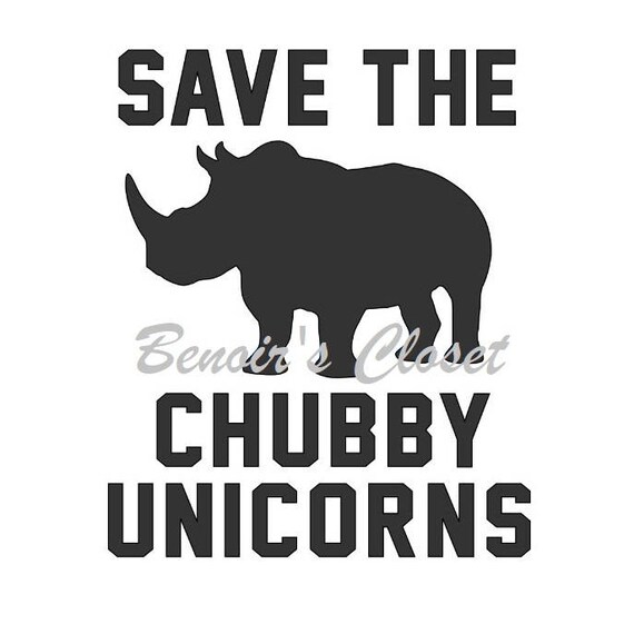Download Save The Chubby Unicorns Rhinos Svg File Vector Cricut Etsy SVG, PNG, EPS, DXF File