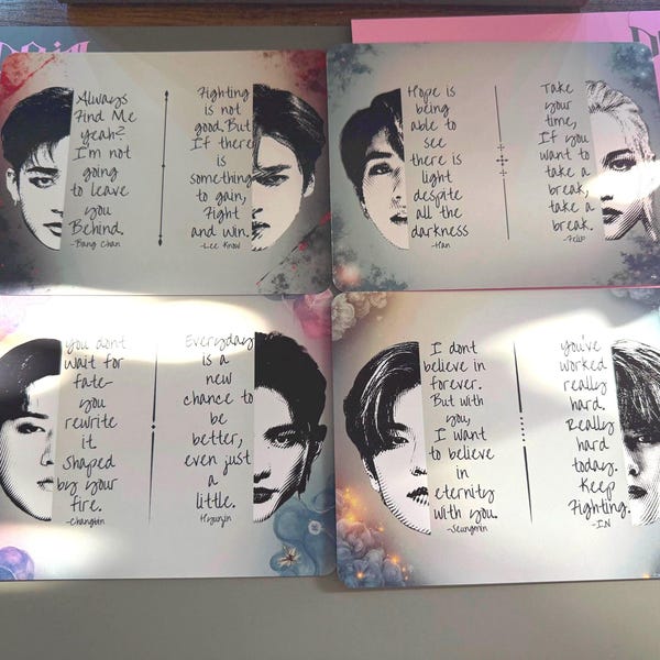 Stray Kids Motivational Postcard Print Set