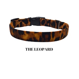 Leopard or Cheetah Print Dog Collar Collection