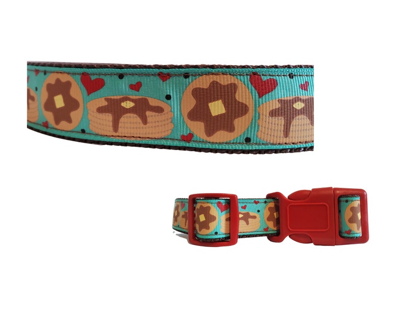 Pancake Dog Collar in 6 Color Choices New Color...pancakes Etsy