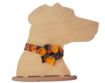 Color Splash Dog Collar in Three Beautiful Prints with an Optional Flower