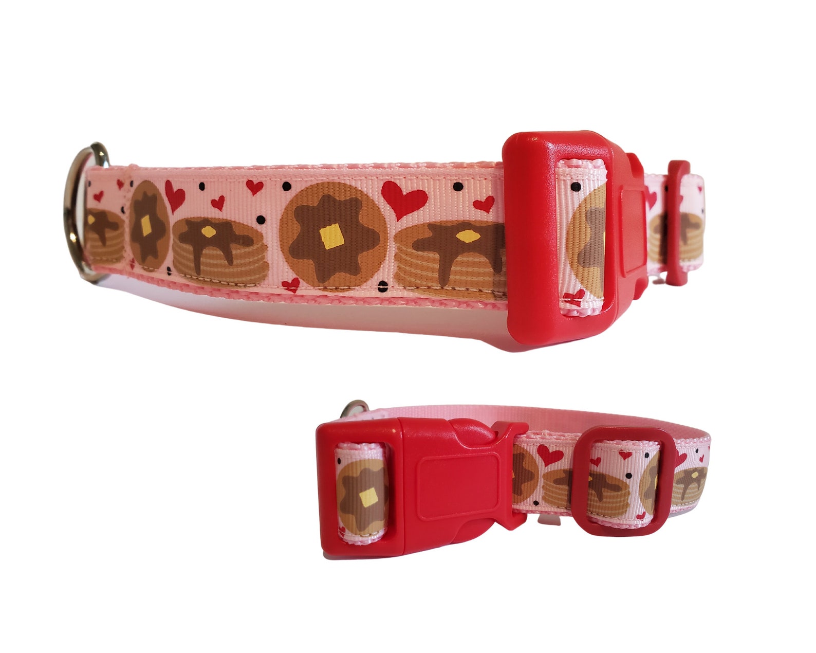 Pancake Dog Collar in 6 Color Choices New Color...pancakes Etsy