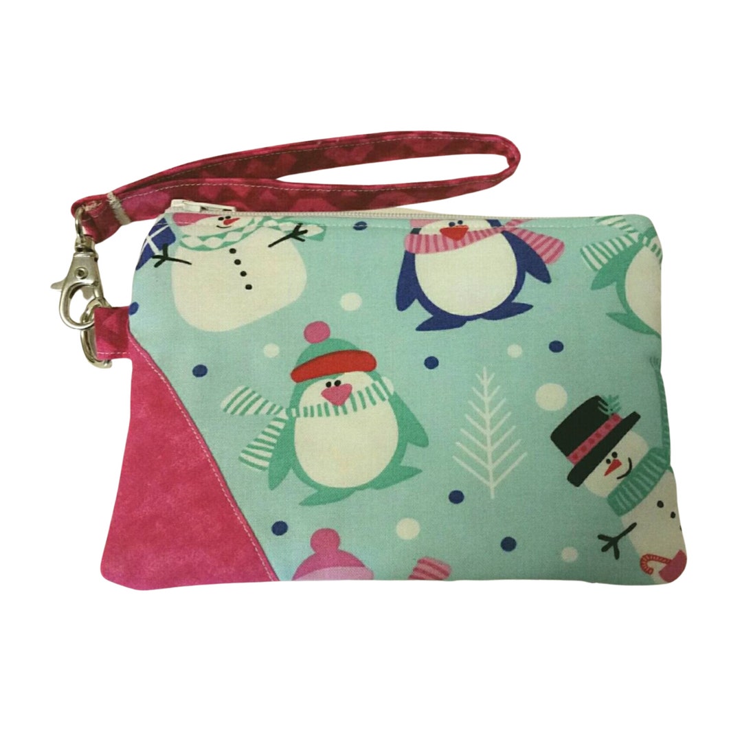Penguins Christmas Zipper Pouch Etsy