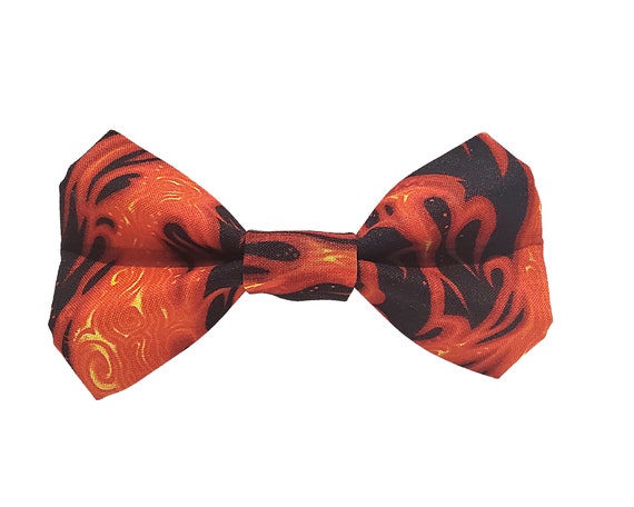 Flames Dog or Cat Bow Tie | Etsy