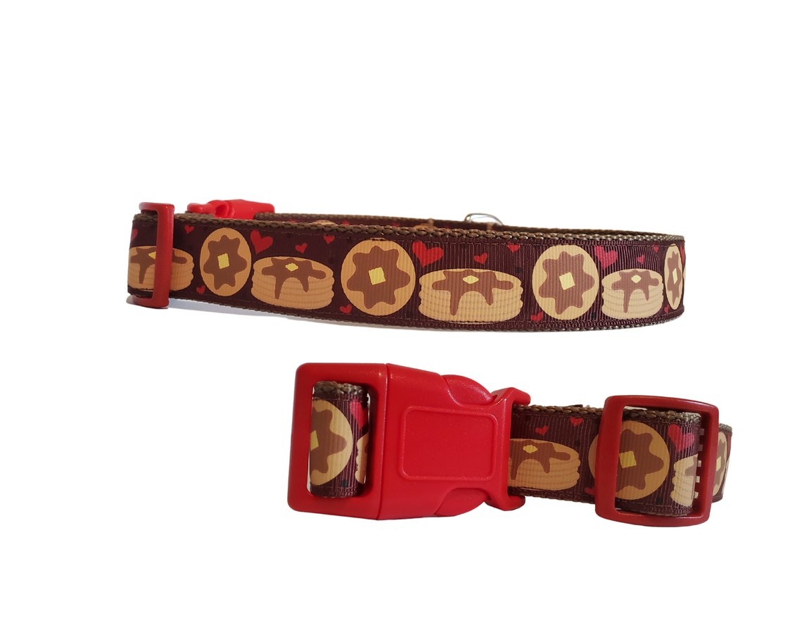Pancake Dog Collar in 6 Color Choices New Color...pancakes Etsy