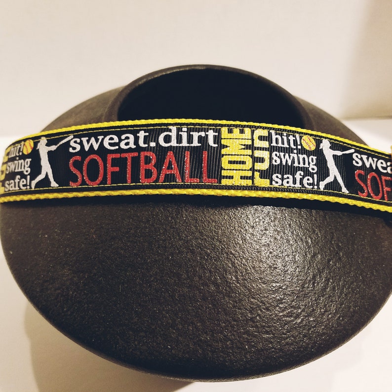 Softball Dog Collar Sports Dog Collar Etsy