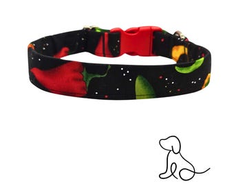 Pawsitively Spicy Dog Collar or Bow Tie