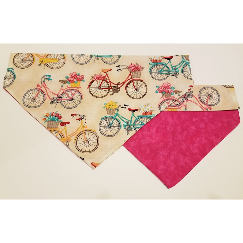 Over The Collar Dog Bandana Slip On The Collar Dog Bandana Bicycle Slip Over The Collar Dog Bandana