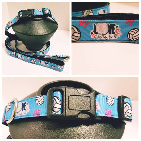 I Love Volley Ball Dog Collar Volley Ball Dog Lover Gift Etsy