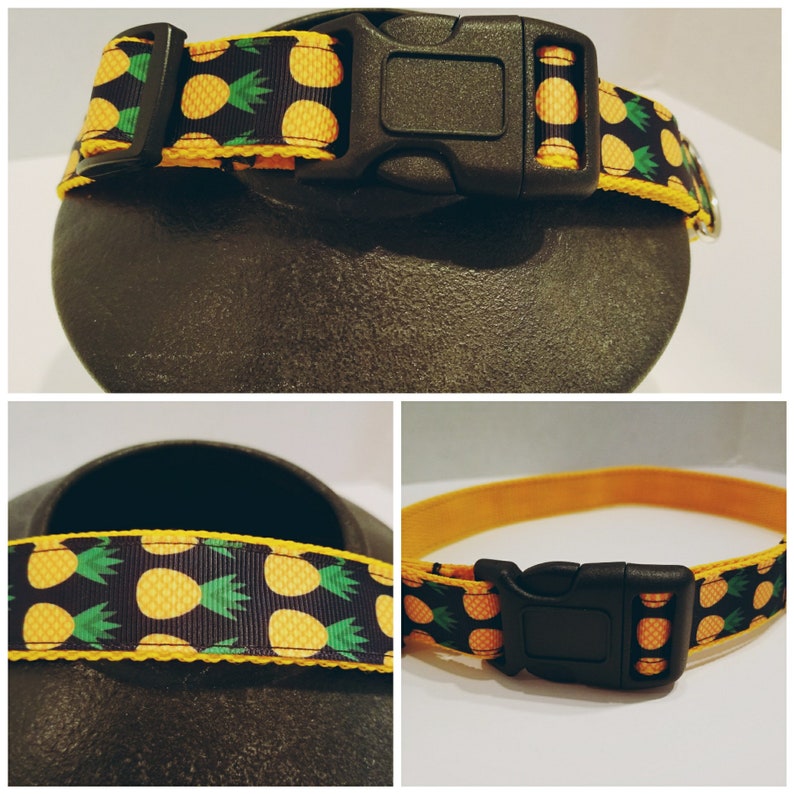 Pineapple Dog Collar Preppy Dog Collar Dog Supplies Gold Etsy