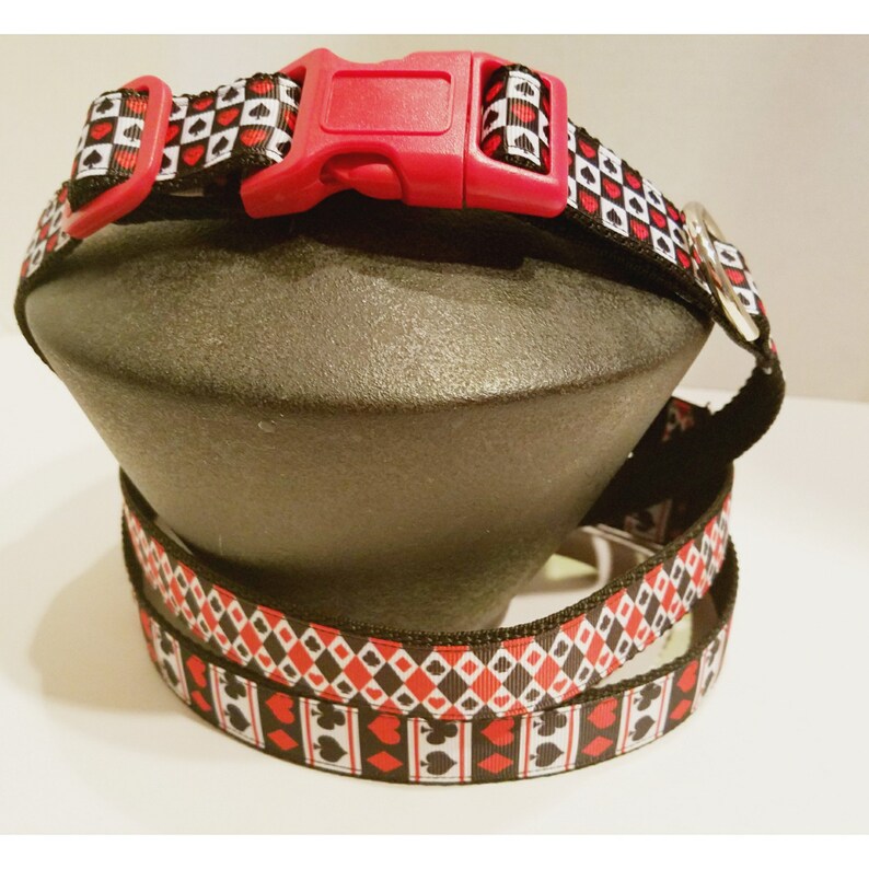 Ace a Spade Dog Collar Lanyard Key Chain Gin Rummy Dog Etsy