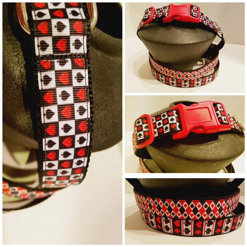 Ace a Spade Dog Collar Lanyard Key Chain Gin Rummy Dog Etsy