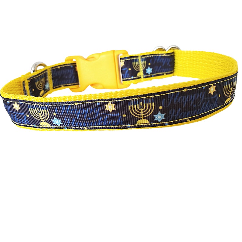 Hanukkah Dog Collar Blue Dog Collar in A 3/4 or Etsy