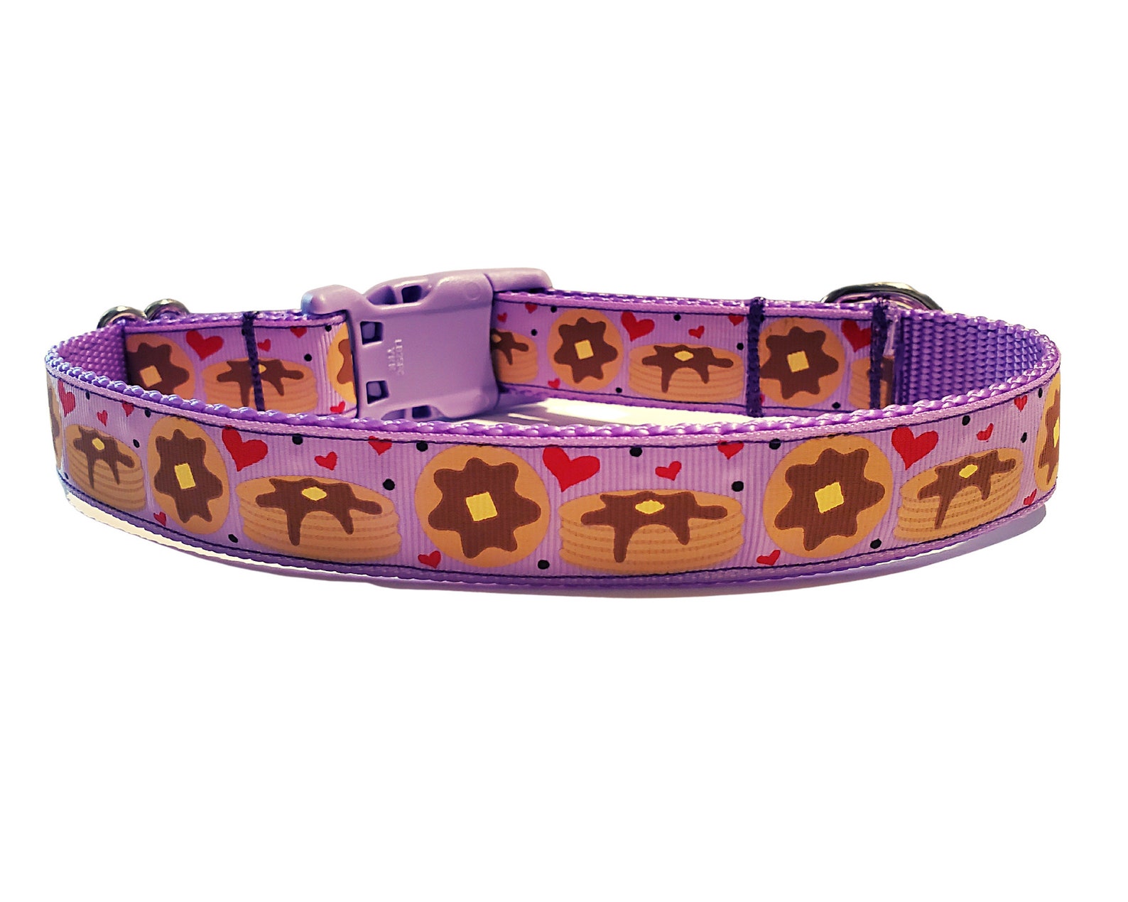 Pancake Dog Collar in 6 Color Choices New Color...pancakes Etsy
