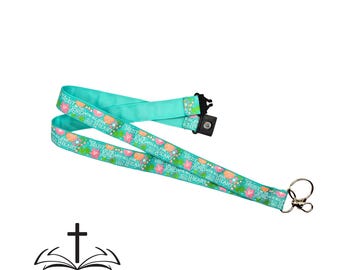 Trust In The Lord With All Your Heart Lanyard - Spiritual Lanyard - Scripture Lanyard