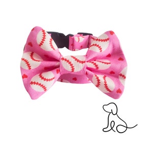 Paws & Pitch: Pink Baseball Collar Ensemble