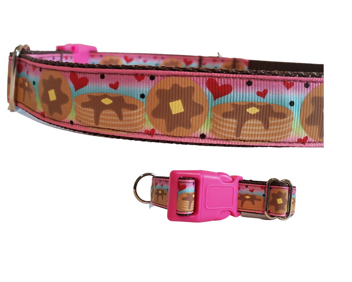 Pancake Dog Collar in 6 Color Choices New Color...pancakes Etsy
