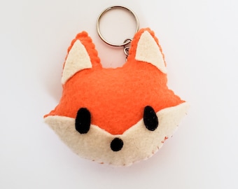 Woodland Creatures Felt Keychains – Owl, Baby Deer, Fox & Hedgehog – Cute Forest Animal Bag Charms or Gifts