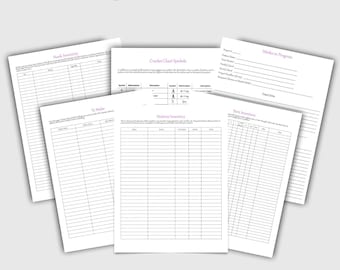 Crochet Project Journal for Makers (Digital Download)