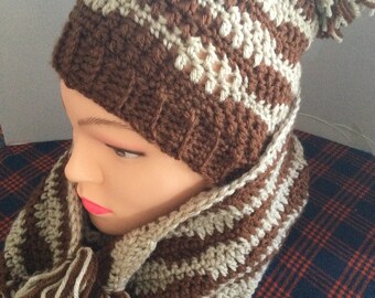 Waves Beanie and Scarf Crochet Pattern