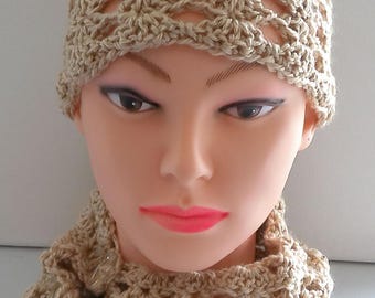 Hat and Neckwarmer Crochet Pattern | Beanie and Cowl Set