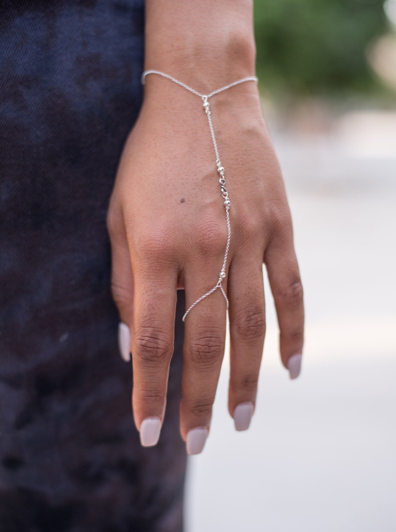 Silver hand chain for girls Clearance