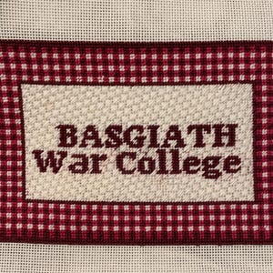 Basgiath War College Gingham Needlepoint/Cross Stitch Pattern