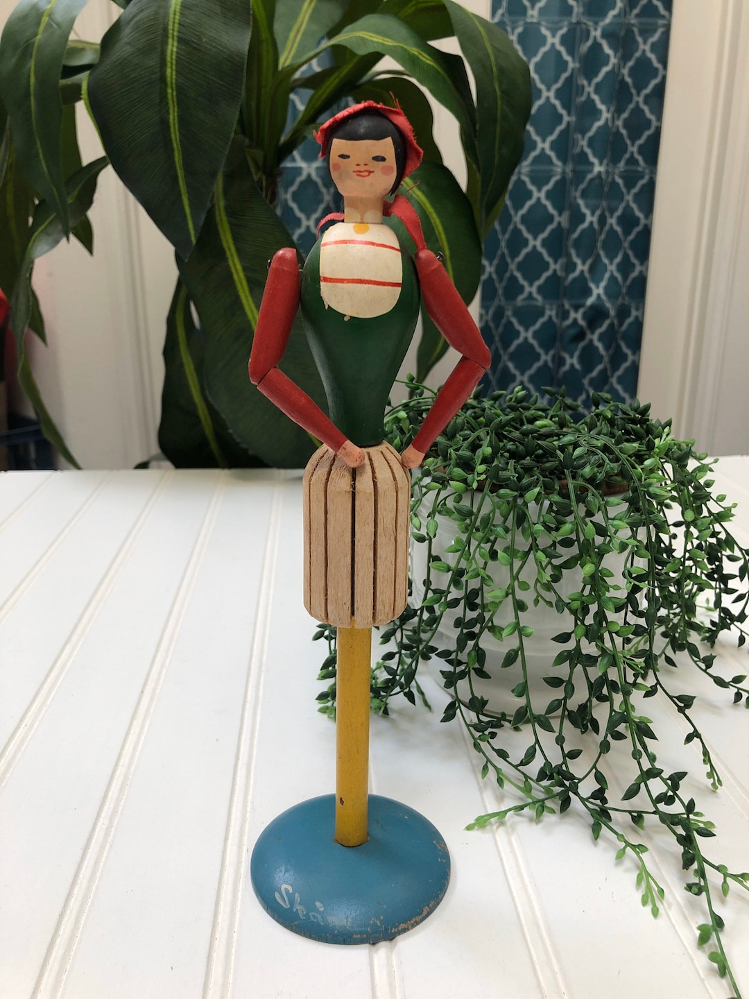 Wooden Doll Napkin Holder Vintage Napkin Holder Etsy