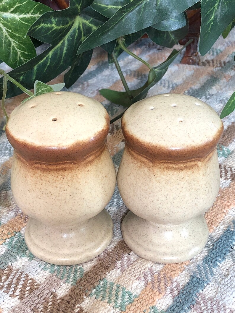Mikasa Stoneware Salt and Pepper Shakers Etsy
