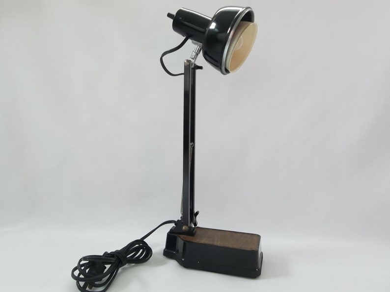 Working Mid Century Table Lamp Stamford Electrix Retro Desk 15 1 2 Inches Tall Office Model No T 912