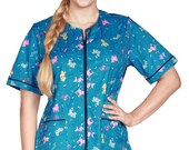702 Ladybird Line Dog Print Designs Bathing Grooming Jacket - Ideal for Pet Grooming