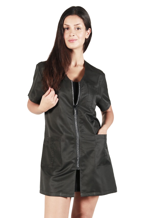 Barber Jackets For Men MEGIDEAL] Barber Jacket Pet Grooming Smock