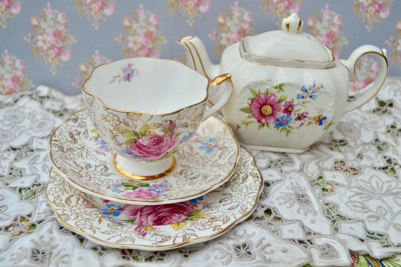 Sadler Teapot Bowbell Tea for One 2 Cup Cube Teapot Tea Cup Etsy