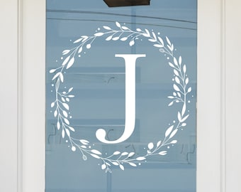 Front Door Decal, Family Monogram, Personalized Storm Door Decal, Custom Family Wall Decal, Front Door Monogram