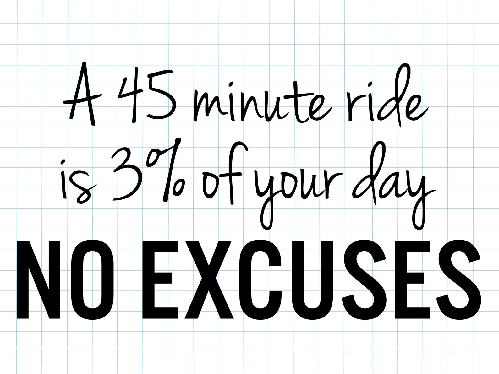 Home Gym Decor a 45 Minute Ride is 3 of Your Day Etsy