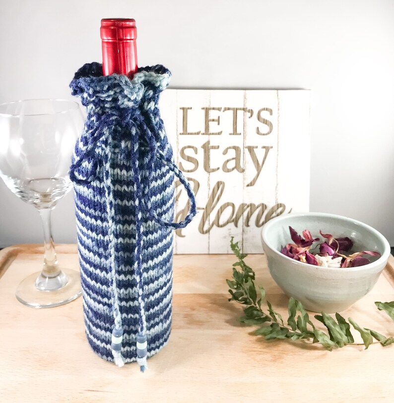 Wine Bottle Bag Gift Bag Handmade Wine Cozy Housewarming Etsy