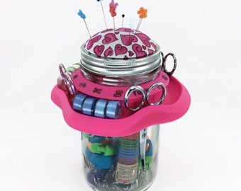 Tutu Mason Jar Sewing Caddy