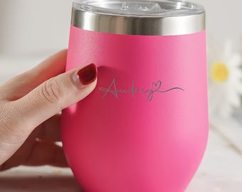 Personalized 12 OZ Tumblers, Travel Mug, Bridesmaid Gift, Insulated Coffee Mugs, Bridesmaid Tumbler, Birthday Gift for Mom 25071801