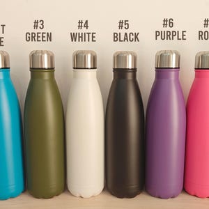 Laser Engraved Water Bottle Insulated Drinking Bottle Personalized Travel Accessories Stainless Steel Bottle Vacation Tumbler 25081802 image 5