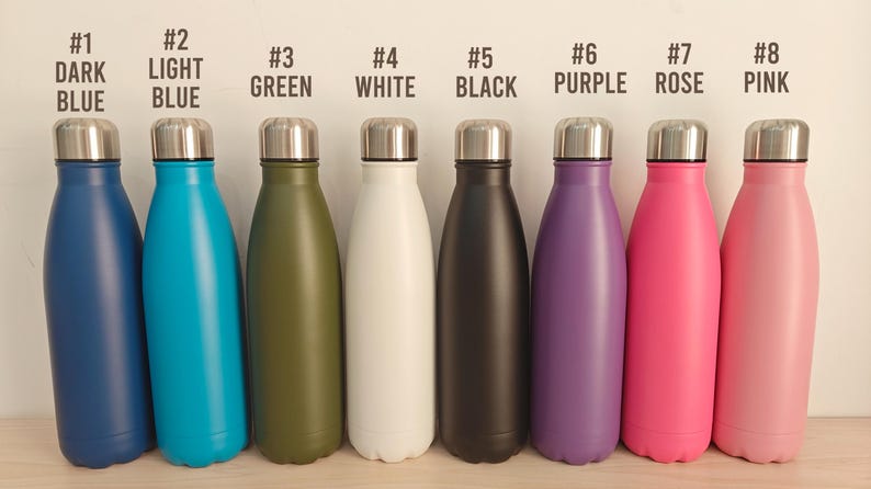 Laser Engraved Water Bottle Insulated Drinking Bottle Personalized Travel Accessories Stainless Steel Bottle Vacation Tumbler 25081802 image 5