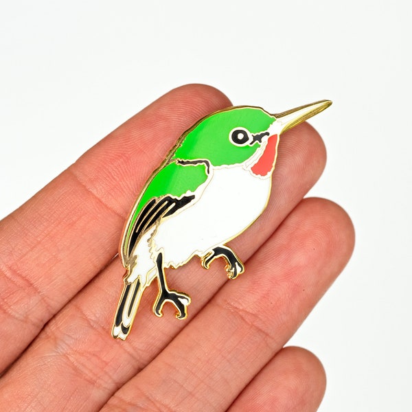 San Pedrito (Puerto Rican Tody) Todus Mexicanus Hard Enamel Pin