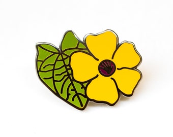 Ojo de Poeta (Black Eyes Susan) Flowers of Puerto Rico Hard Enamel Pin